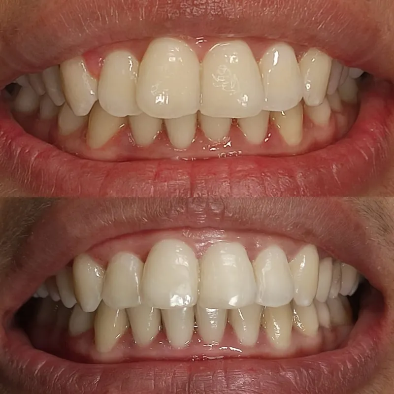 Clear aligner smile straightening before and after — Smile Hub Clinics, Lahore